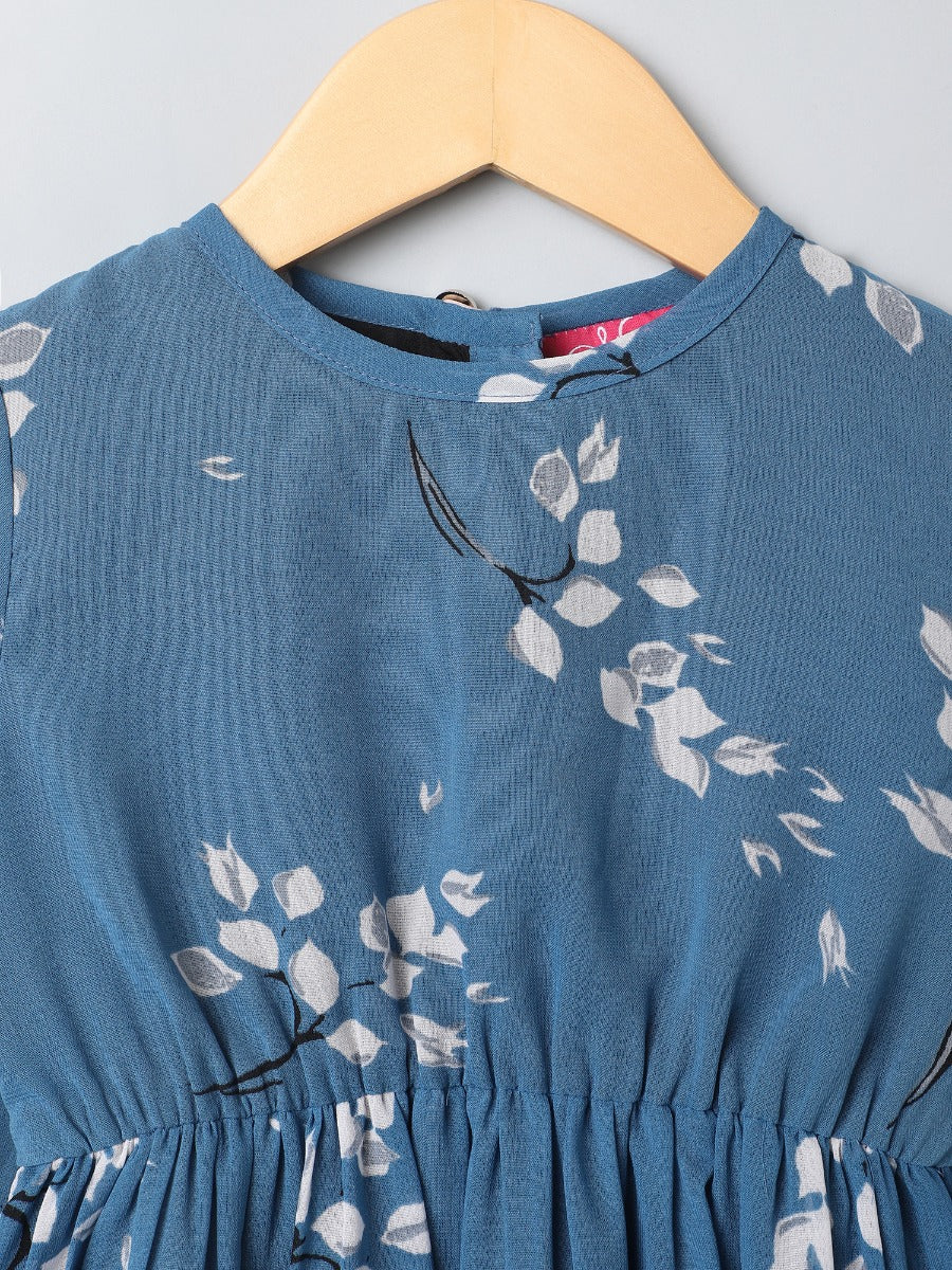 Printed Georgette Frock With Lining