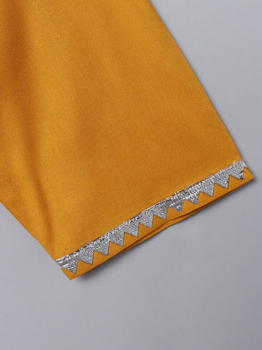 2 Pcs Suit For Girls In Rayon Fabric With Gota Patti Work