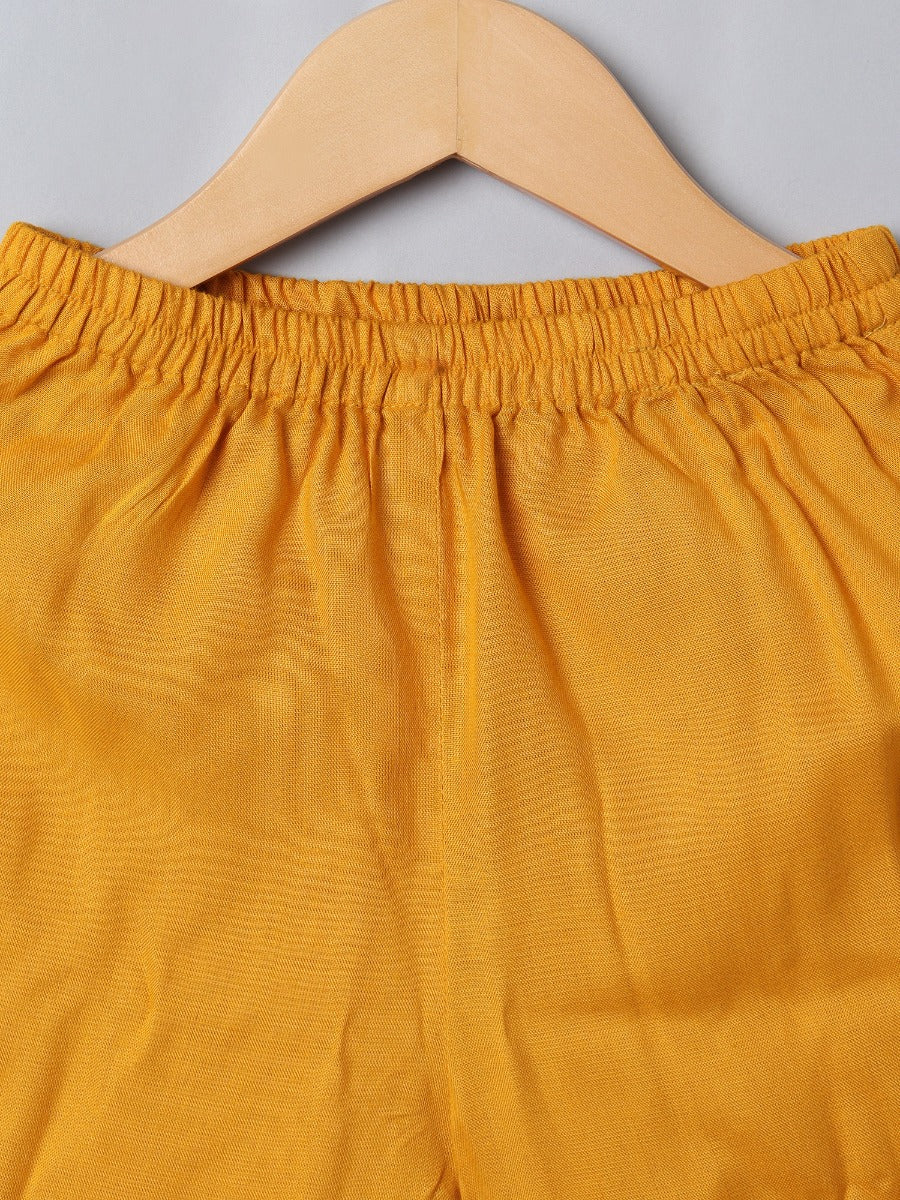 2 Pcs Suit For Girls In Rayon Fabric With Gota Patti Work