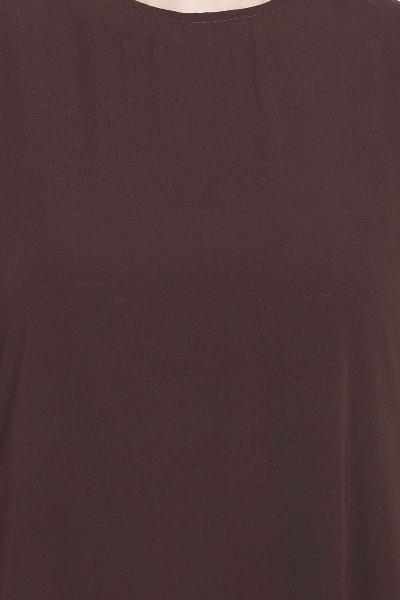 Very Simple Burqa| Burqa with Pockets-Brown