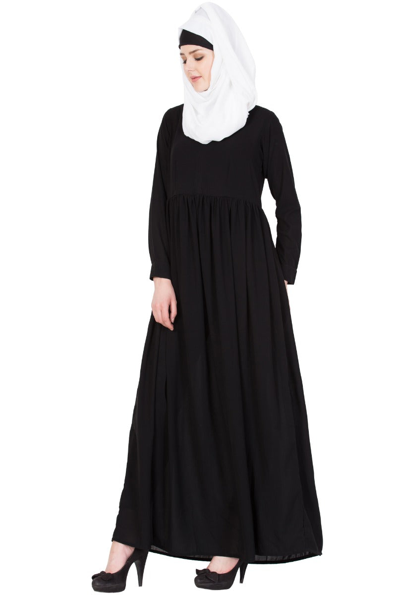 Black-Abaya Dress In Kashiboo Fabric