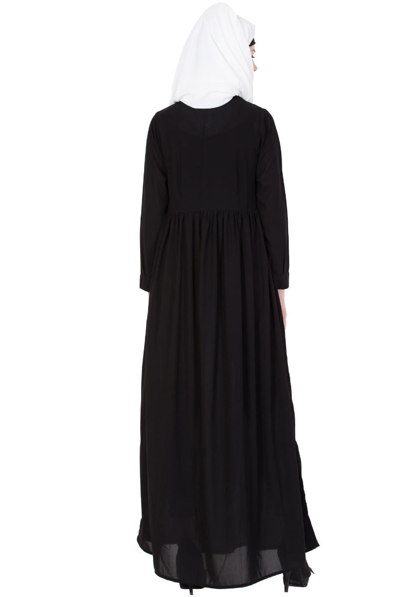 Black-Abaya Dress In Kashiboo Fabric