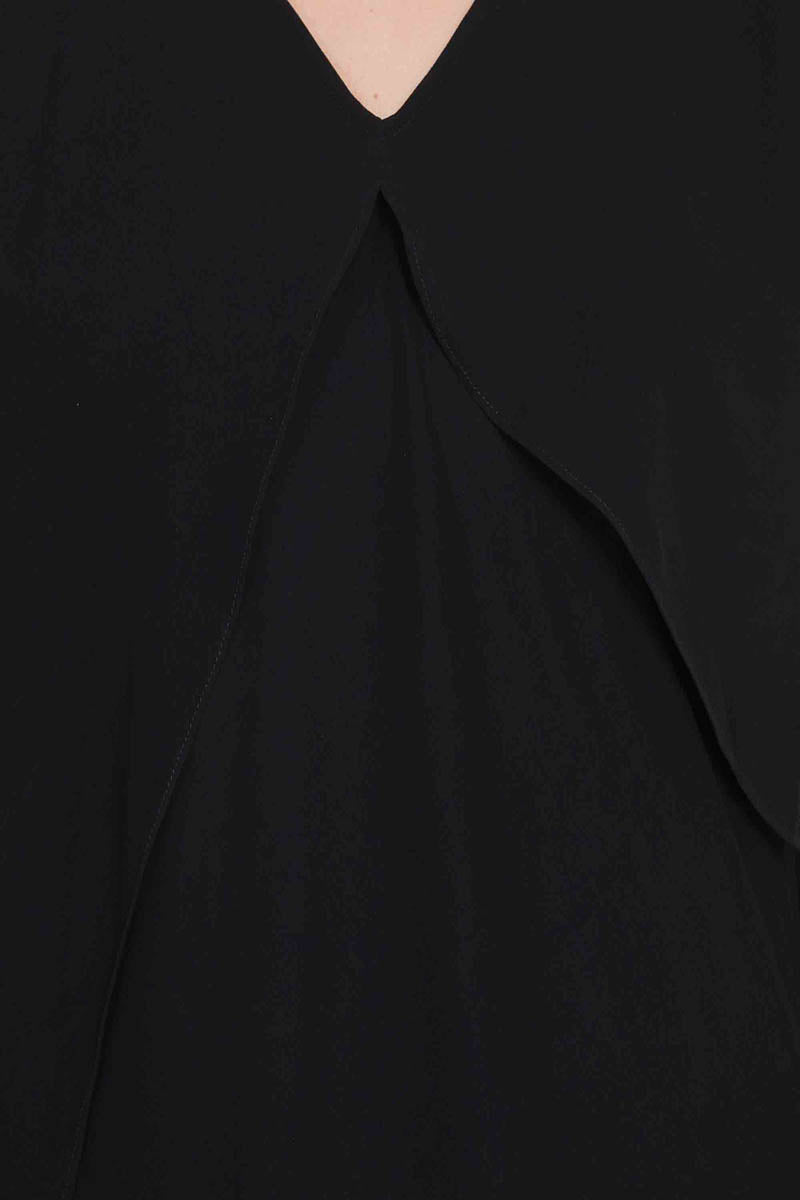 Elegant Dress With Multiple Detailings - Not An Abaya