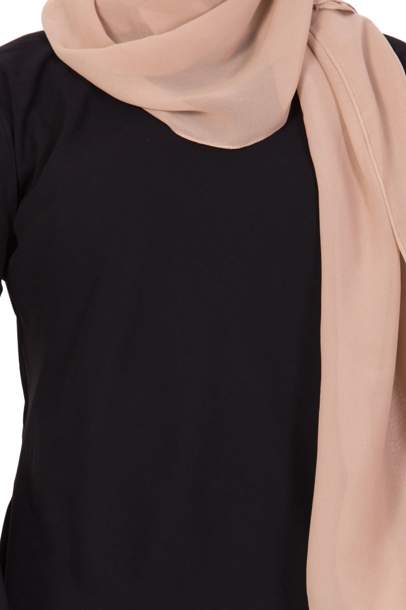 Biased Cut- Umbrella Flare Dress in Nida Satin -Not An Abaya