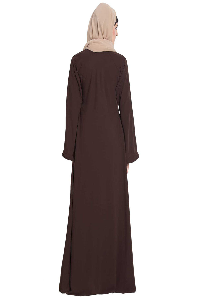 Umbrella Flare Abaya In Kashibo Fabric