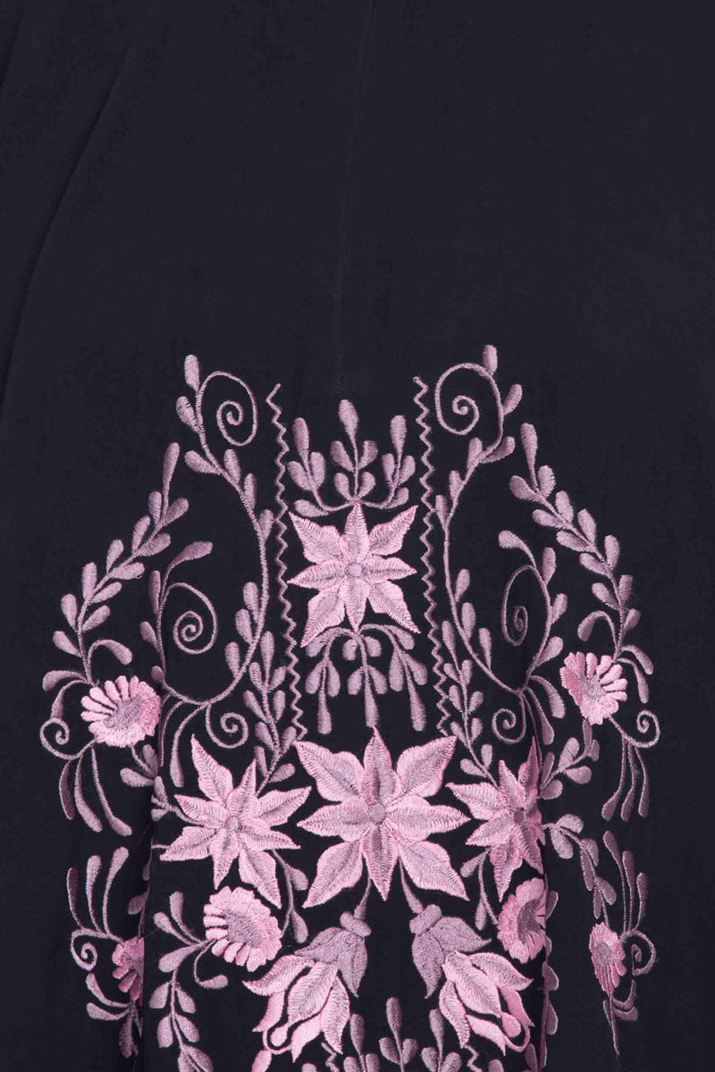 Two Pieces Set-Embroidered Cape with Inner -Not An Abaya