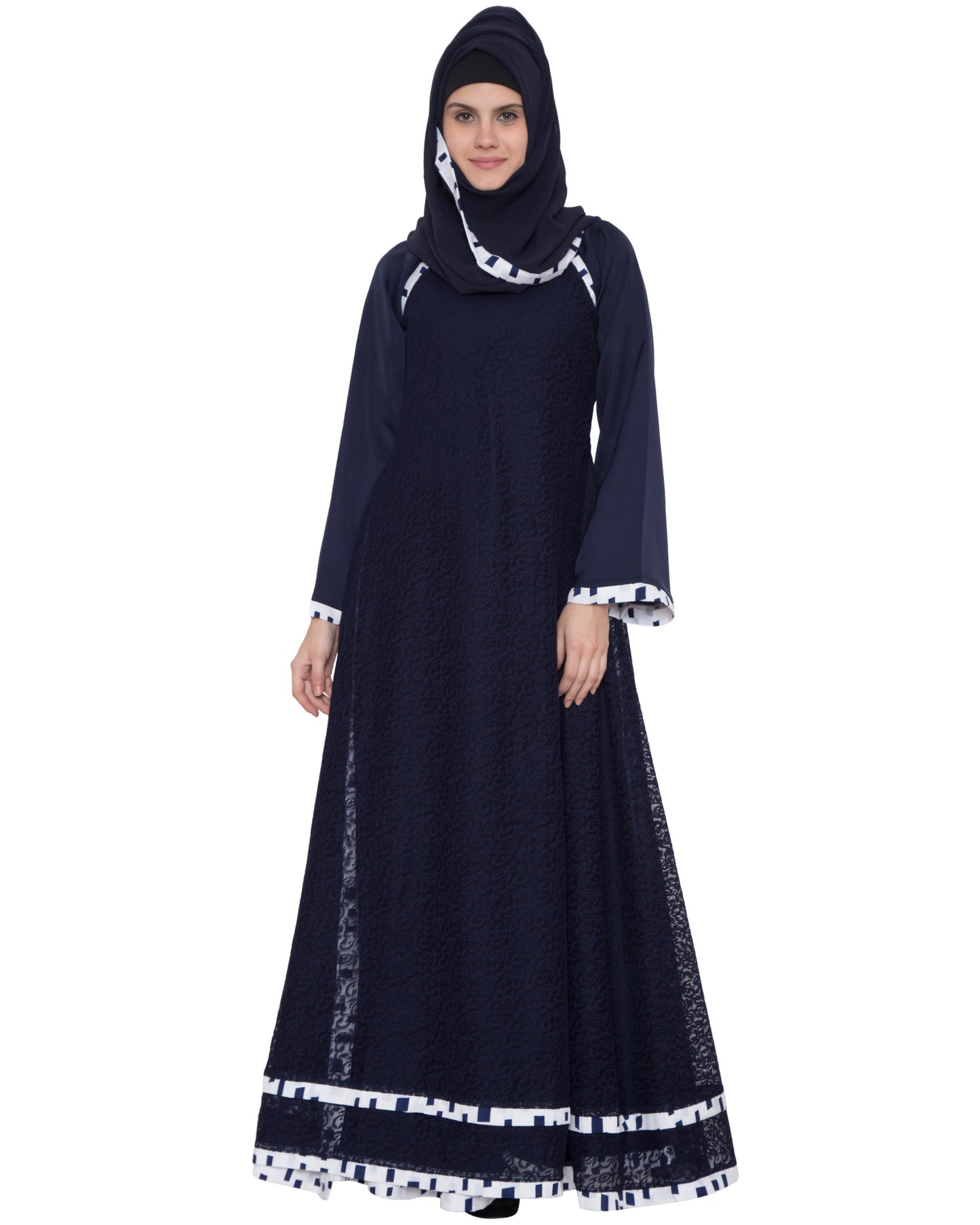 Multi Layered Designer Maxi Dress-Not An Abaya