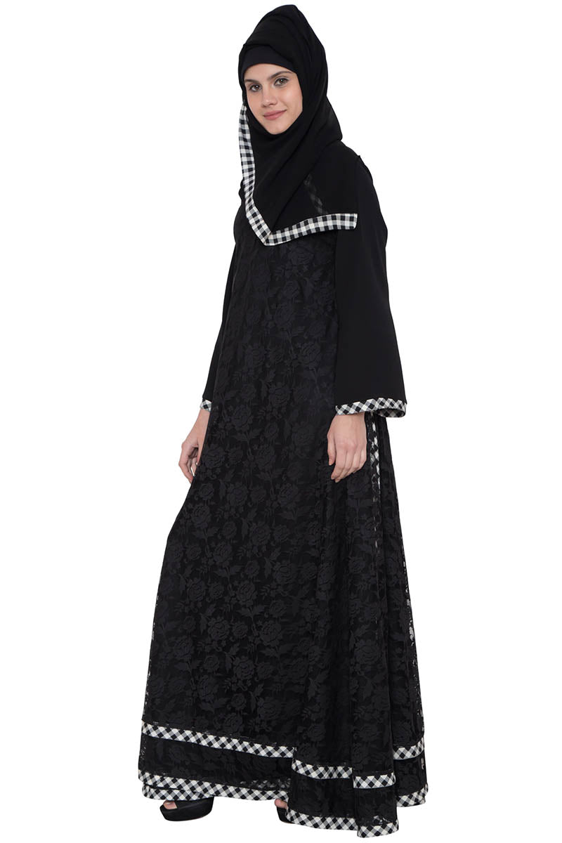 Multi Layered Designer Maxi Dress-Not An Abaya