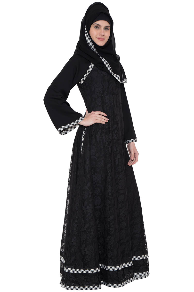 Multi Layered Designer Maxi Dress-Not An Abaya