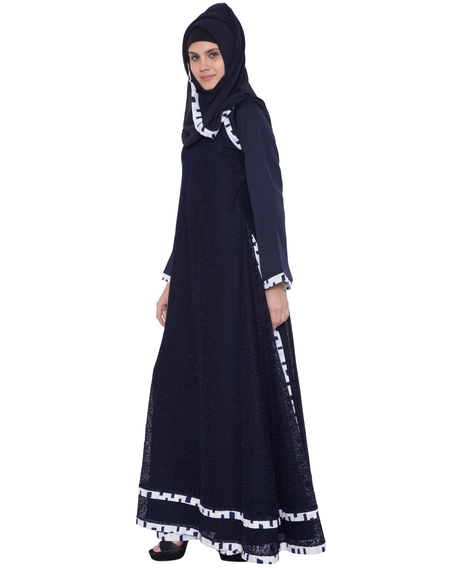 Multi Layered Designer Maxi Dress-Not An Abaya