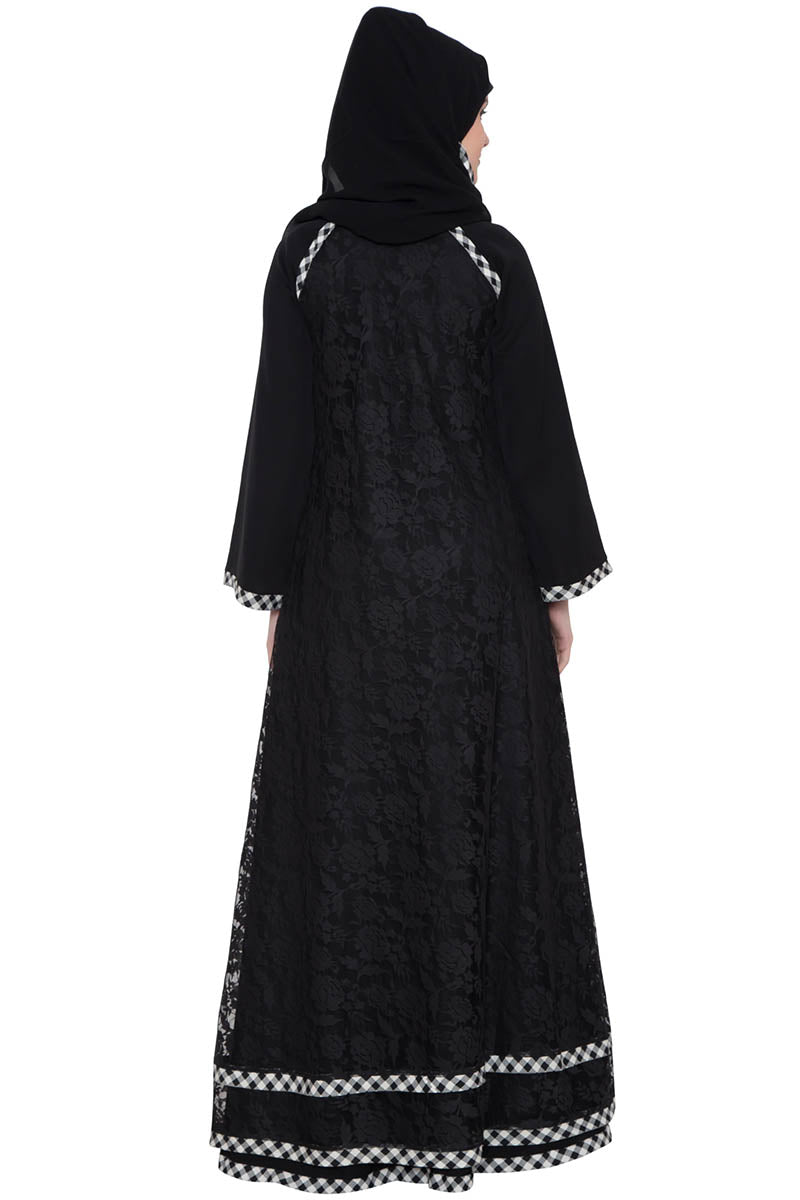 Multi Layered Designer Maxi Dress-Not An Abaya