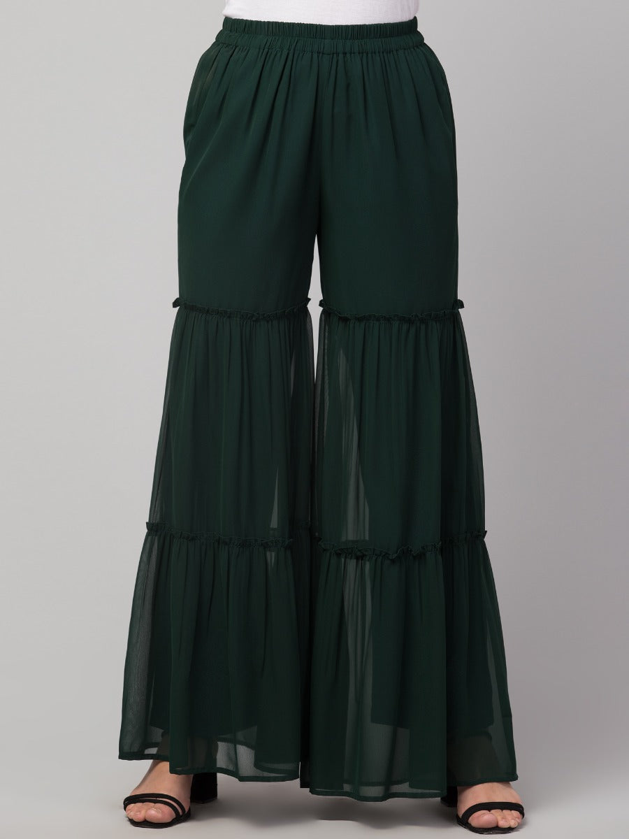 Multi Layered- Printed Georgette Sharara