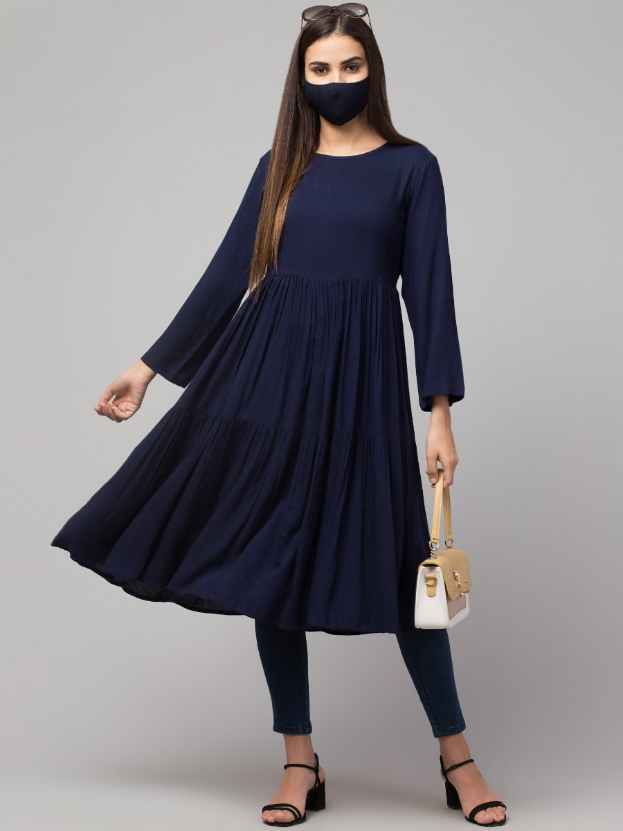Multi Layered Rayon Kurti