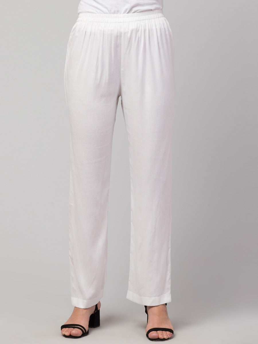 High Rise Trouser In Rayon
