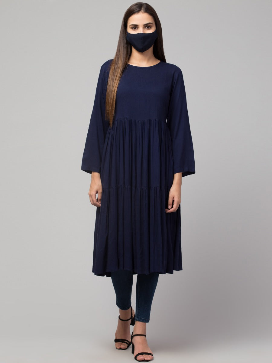 Multi Layered Rayon Kurti