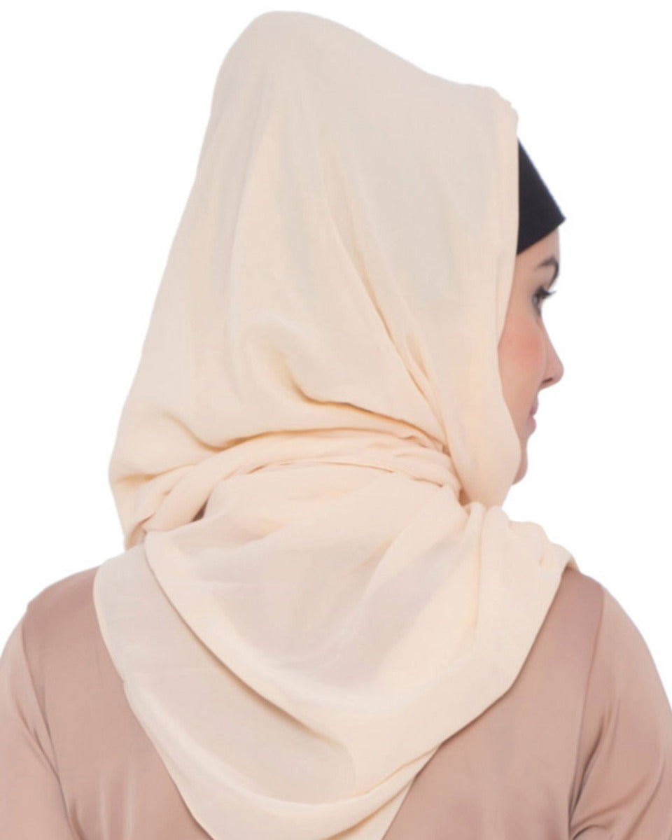 Hijab-Fine Georgette-Fawn