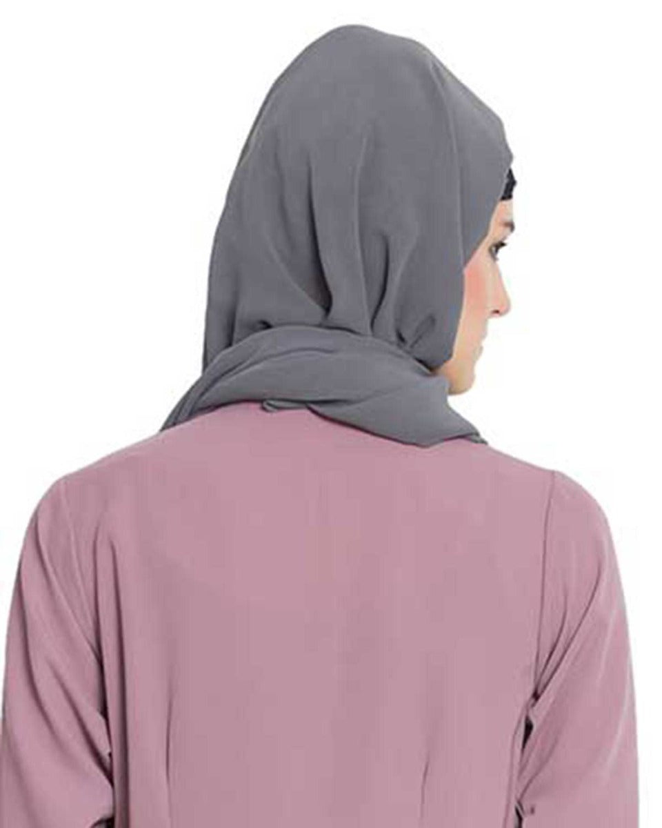 Hijab-Grey-Fine Georgette