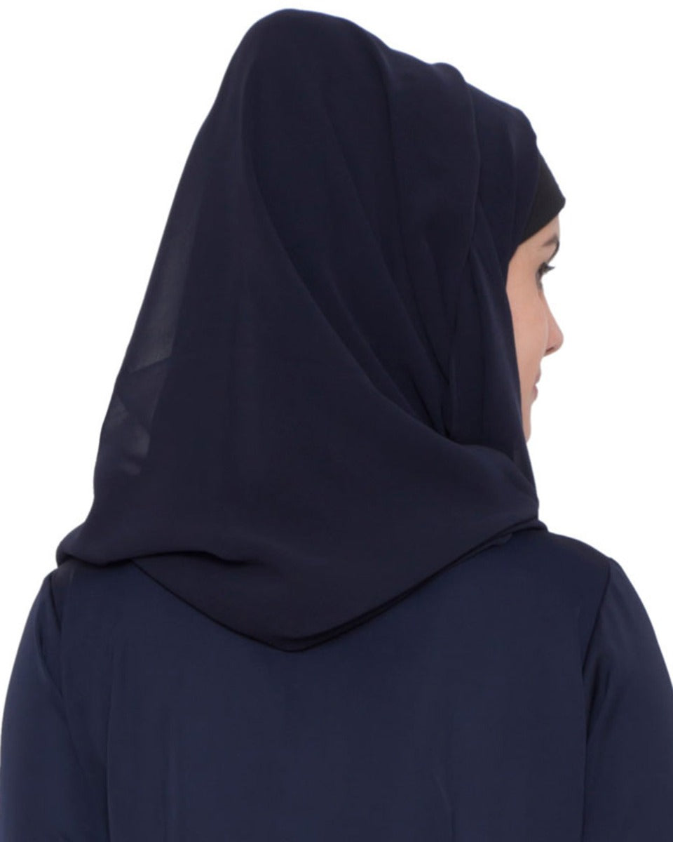 Hijab-Fine Georgette-Blue