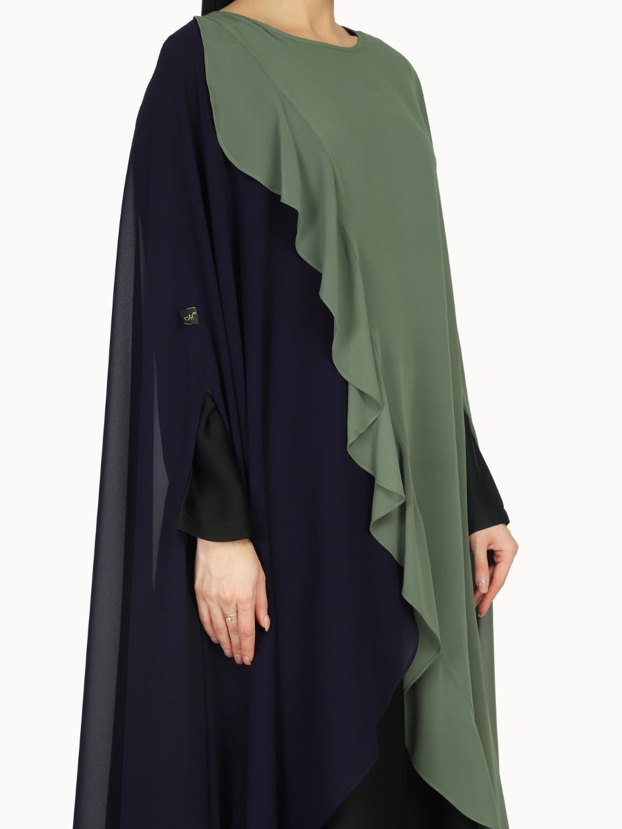 Modest Dress In Dual Layer.