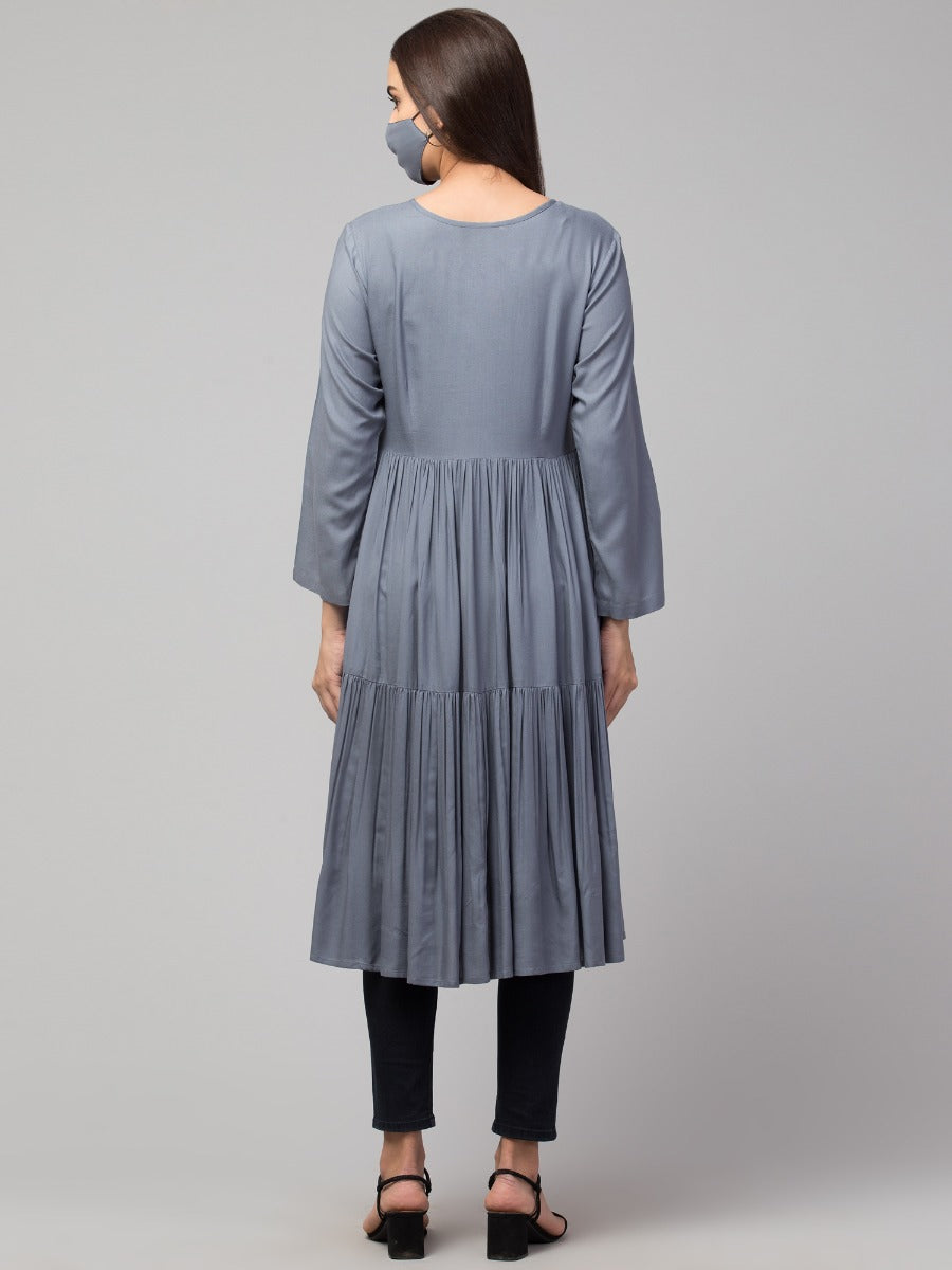 Multi Layered Rayon Kurti