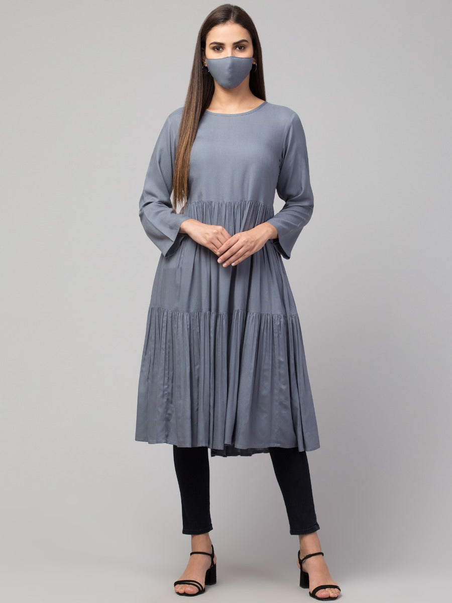 Multi Layered Rayon Kurti