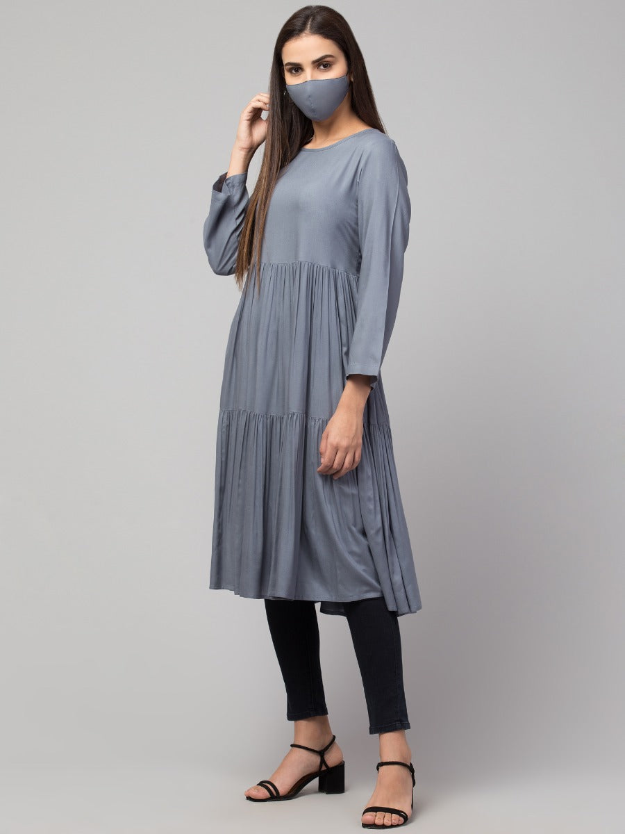 Multi Layered Rayon Kurti