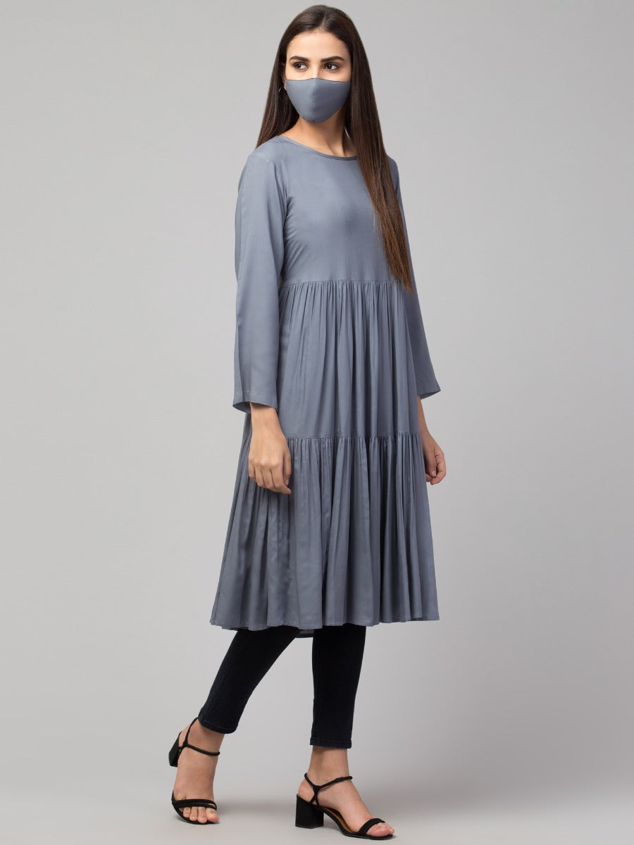 Multi Layered Rayon Kurti