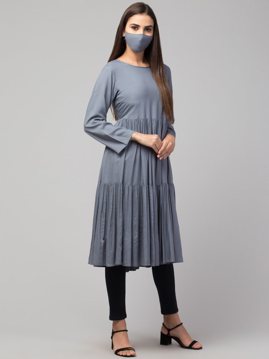 Multi Layered Rayon Kurti