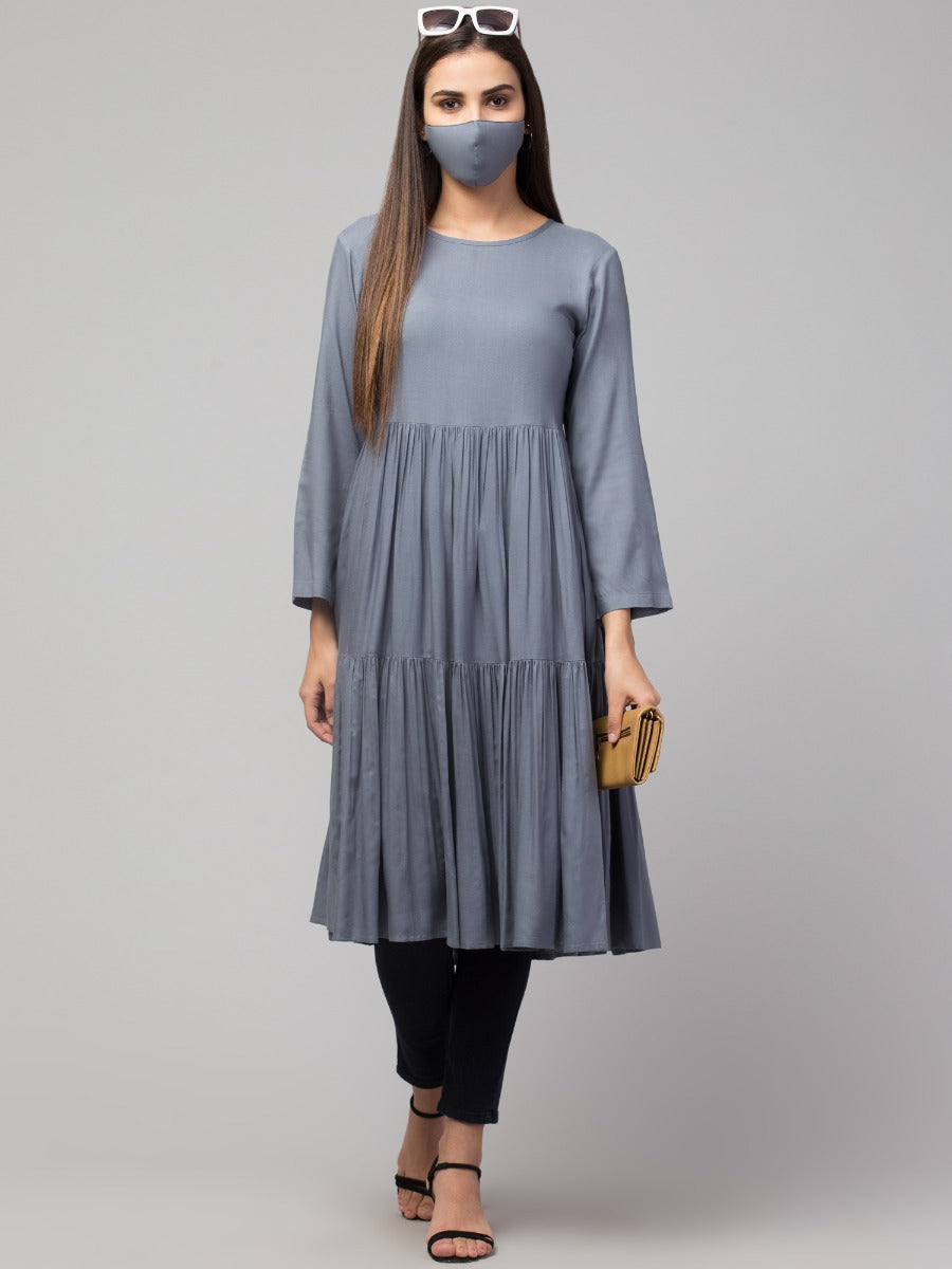 Multi Layered Rayon Kurti