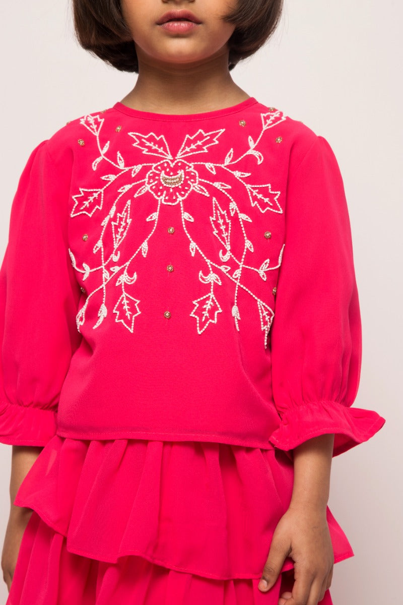 Skirt-Top-Duppata-3 Pcs Set