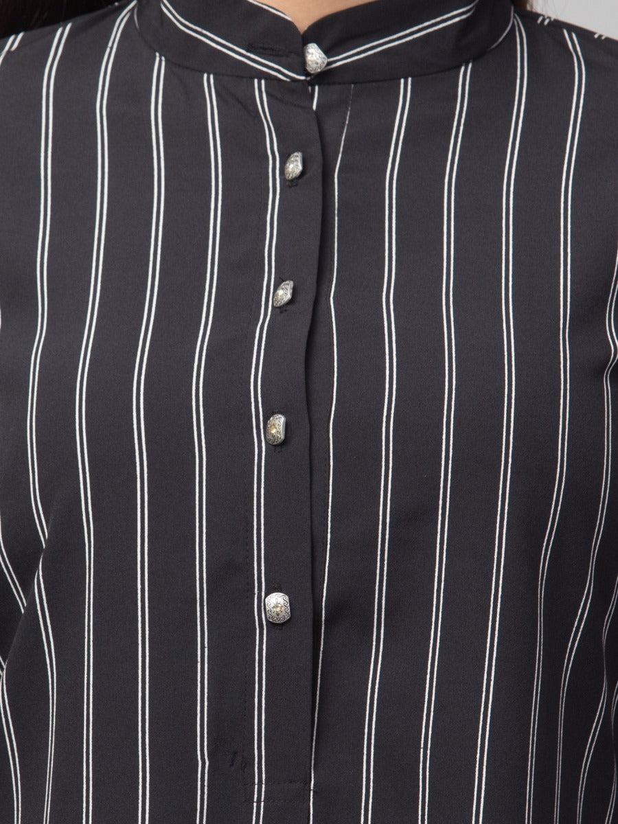 Front Open Tunic With Matching Belt.