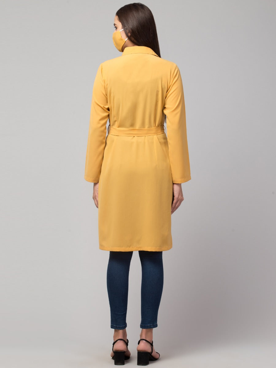 Front Open Tunic With Matching Belt.