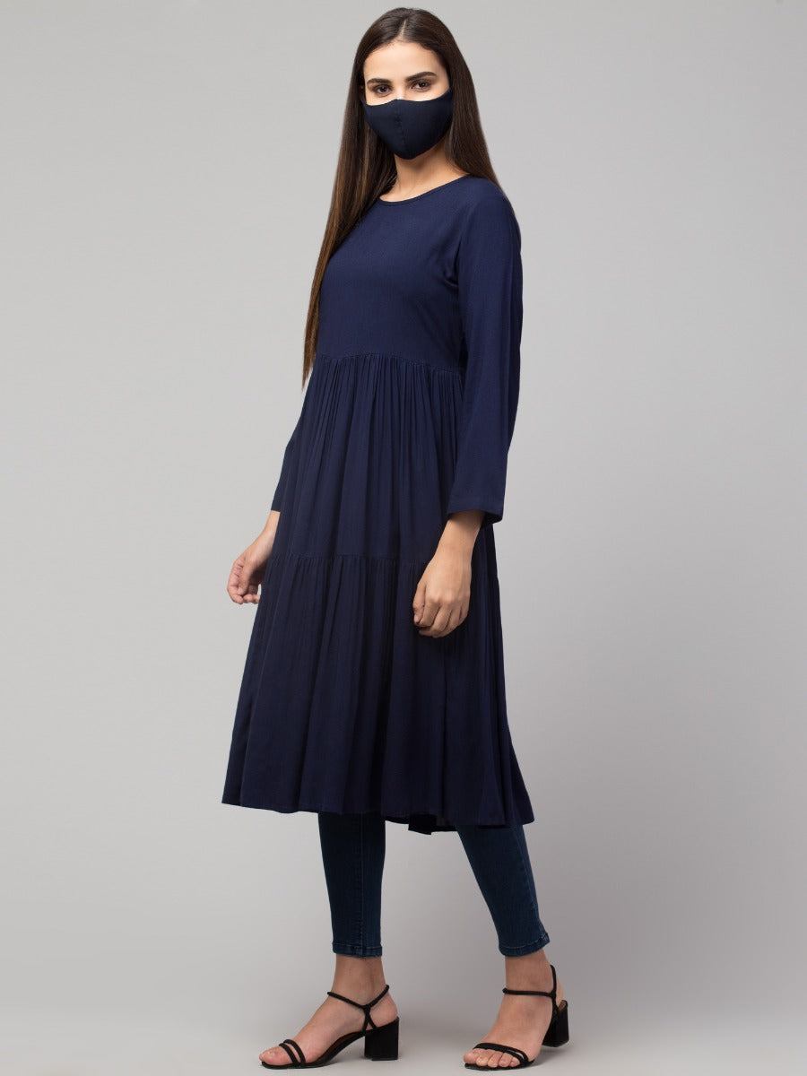 Multi Layered Rayon Kurti