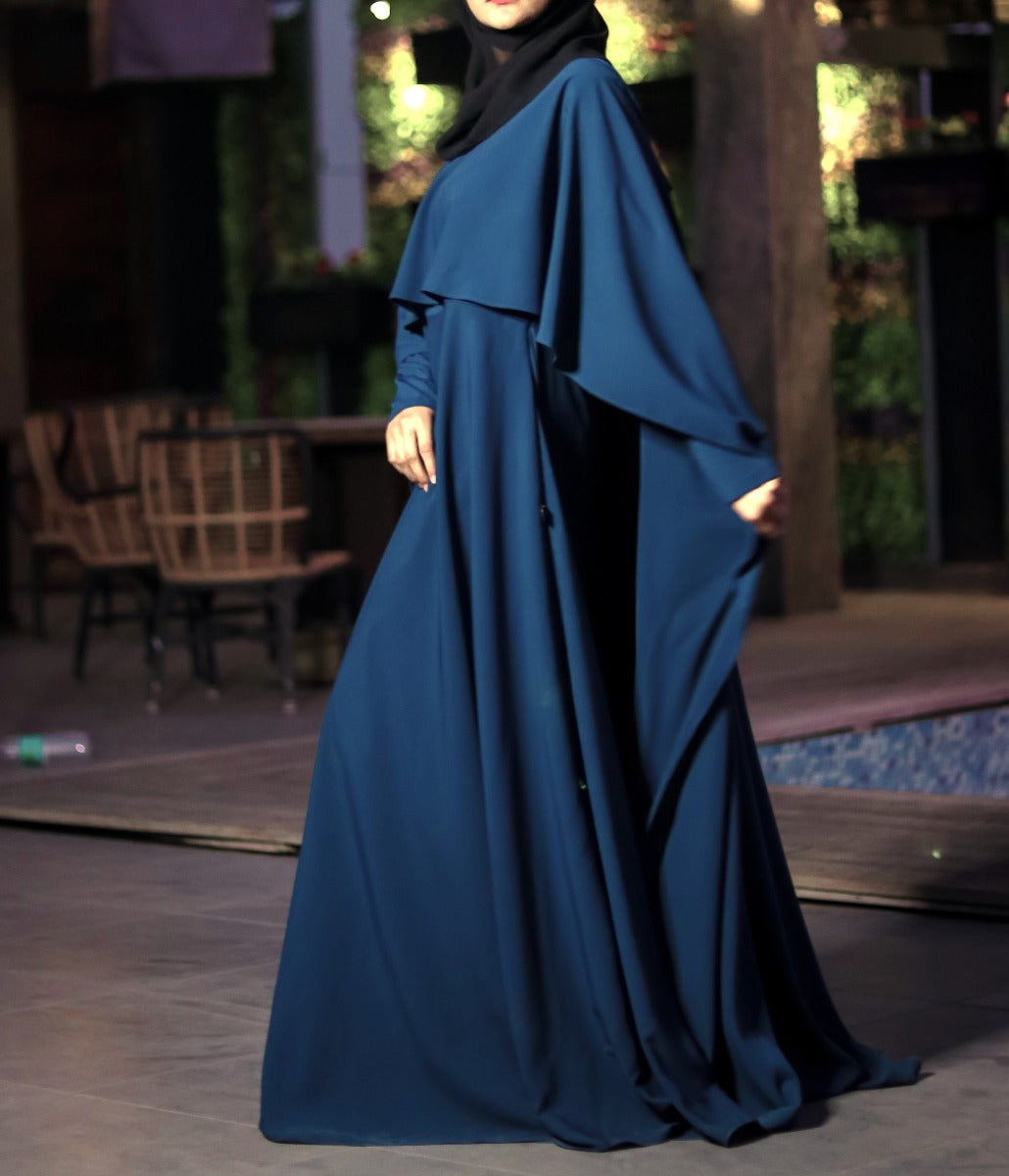 Princes Abaya Dress In Dual Layer.