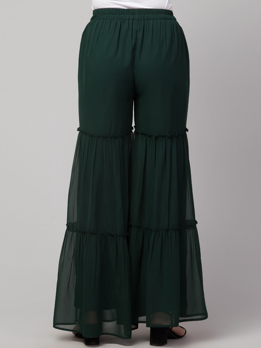 Multi Layered- Printed Georgette Sharara