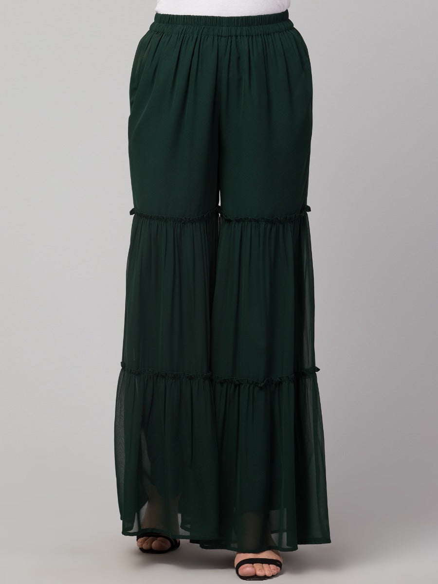 Multi Layered- Printed Georgette Sharara