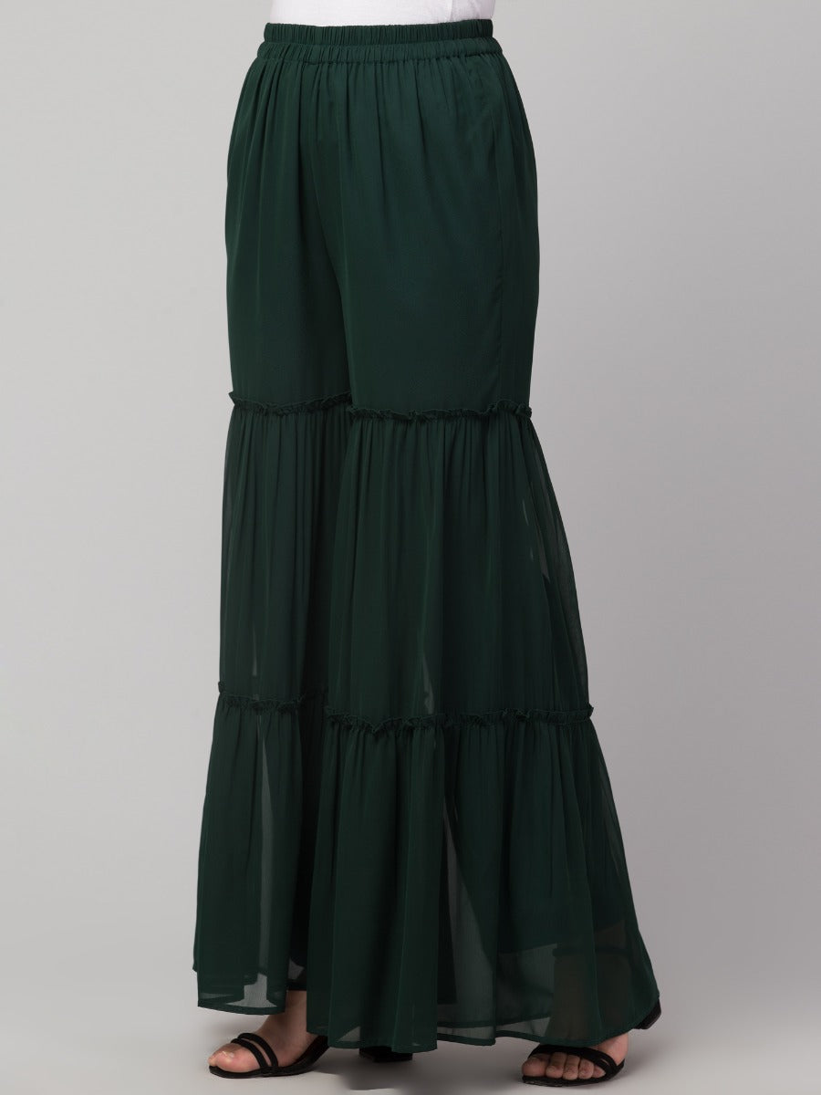 Multi Layered- Printed Georgette Sharara
