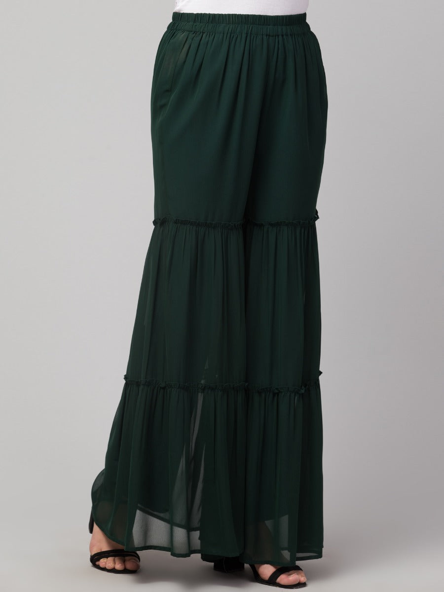 Multi Layered- Printed Georgette Sharara