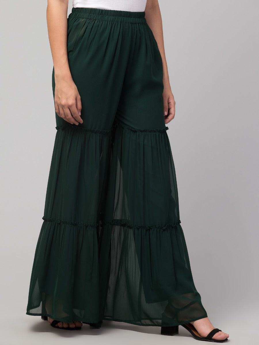 Multi Layered- Printed Georgette Sharara
