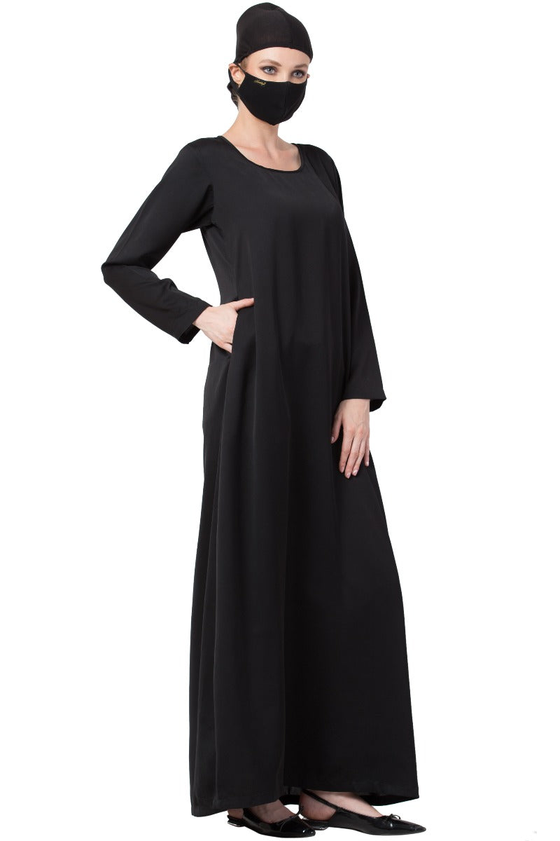 Mushkiya-Two Piece Combo Of Abaya And A Cardigan.