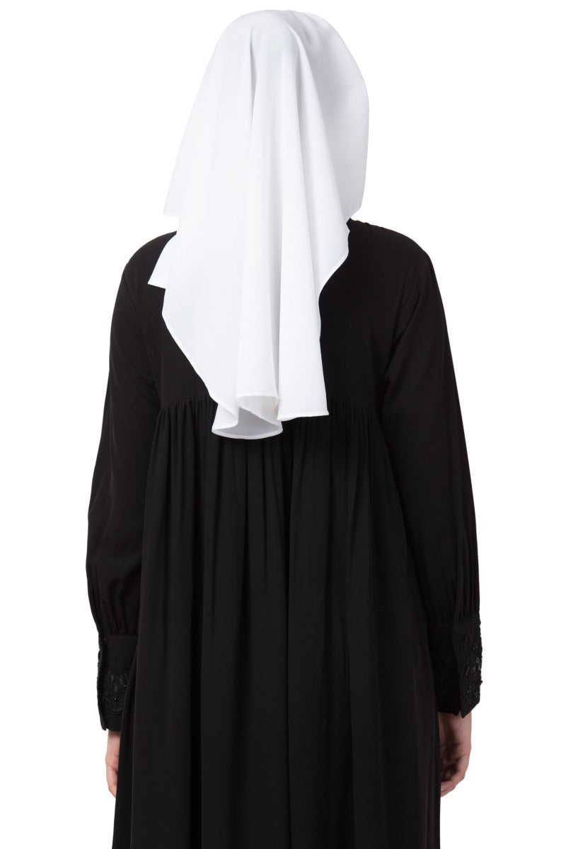 White Naqaab For Any Abaya