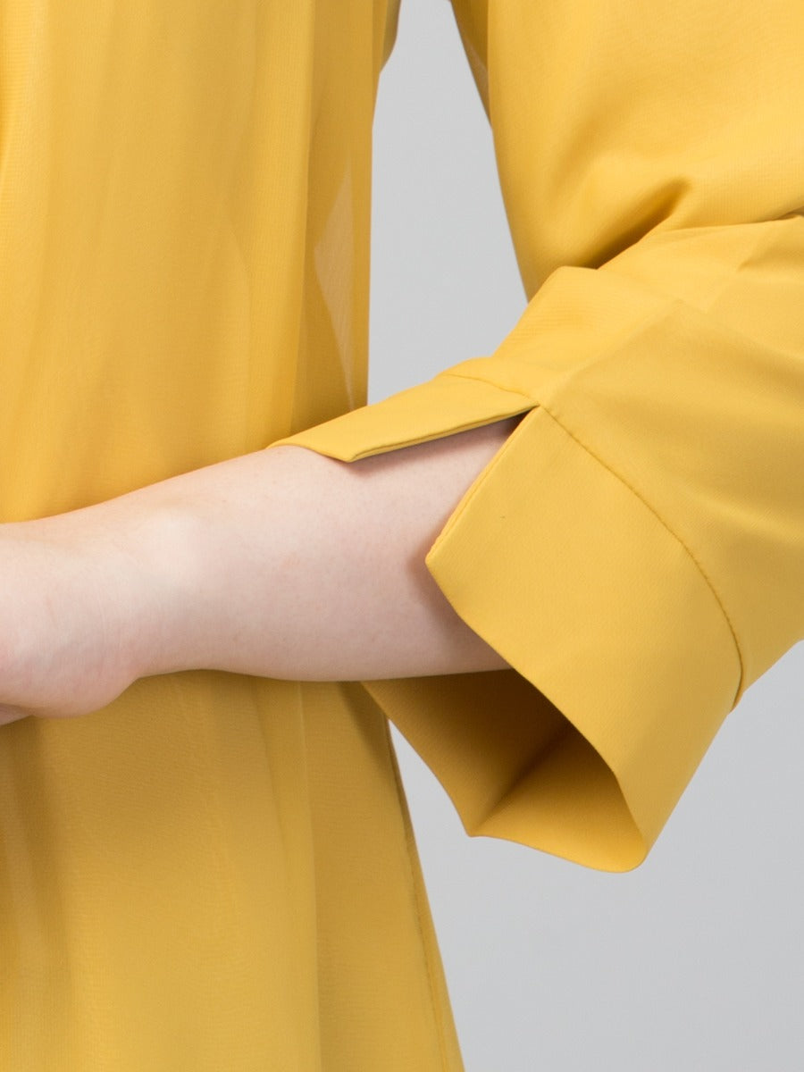 Georgette-Shot Tunic With Linng