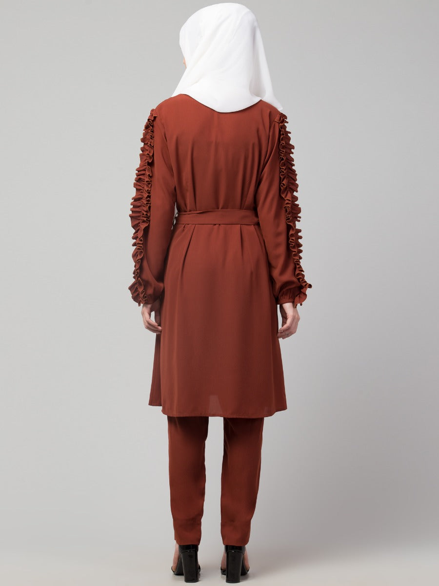 Stylish Tunic With Trouser & A Belt