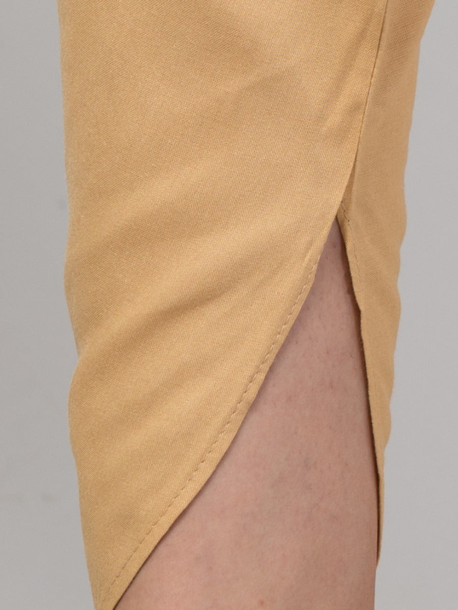 Elegant Rayon Dhoti: Effortless Pleated Comfort