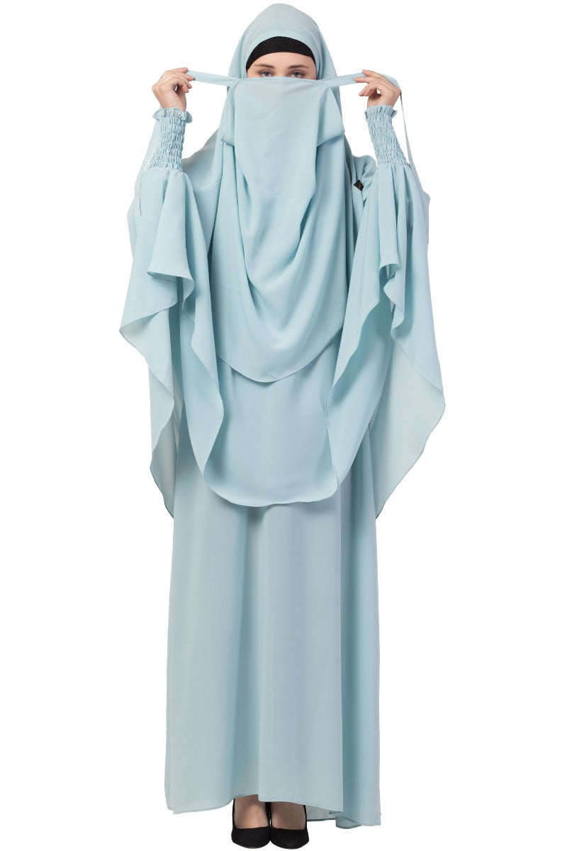 Two Piece - Jilbab Set In Premium Kashibo Fabric