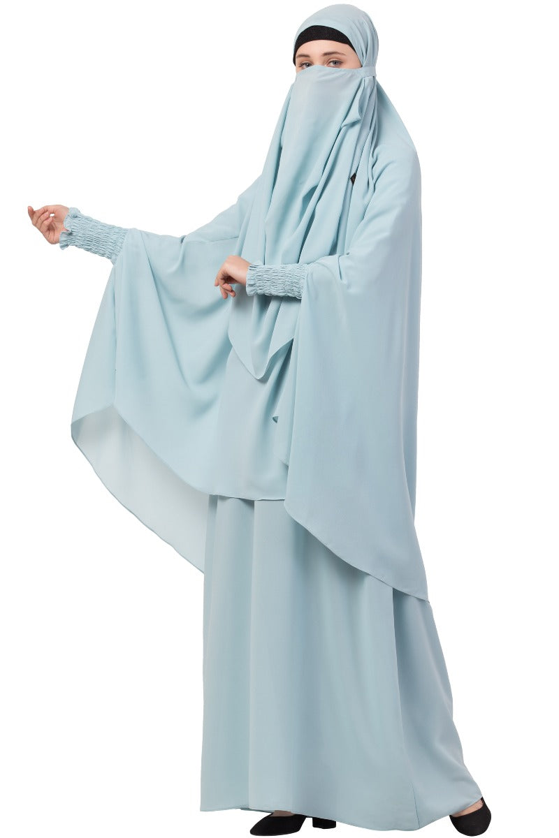 Two Piece - Jilbab Set In Premium Kashibo Fabric