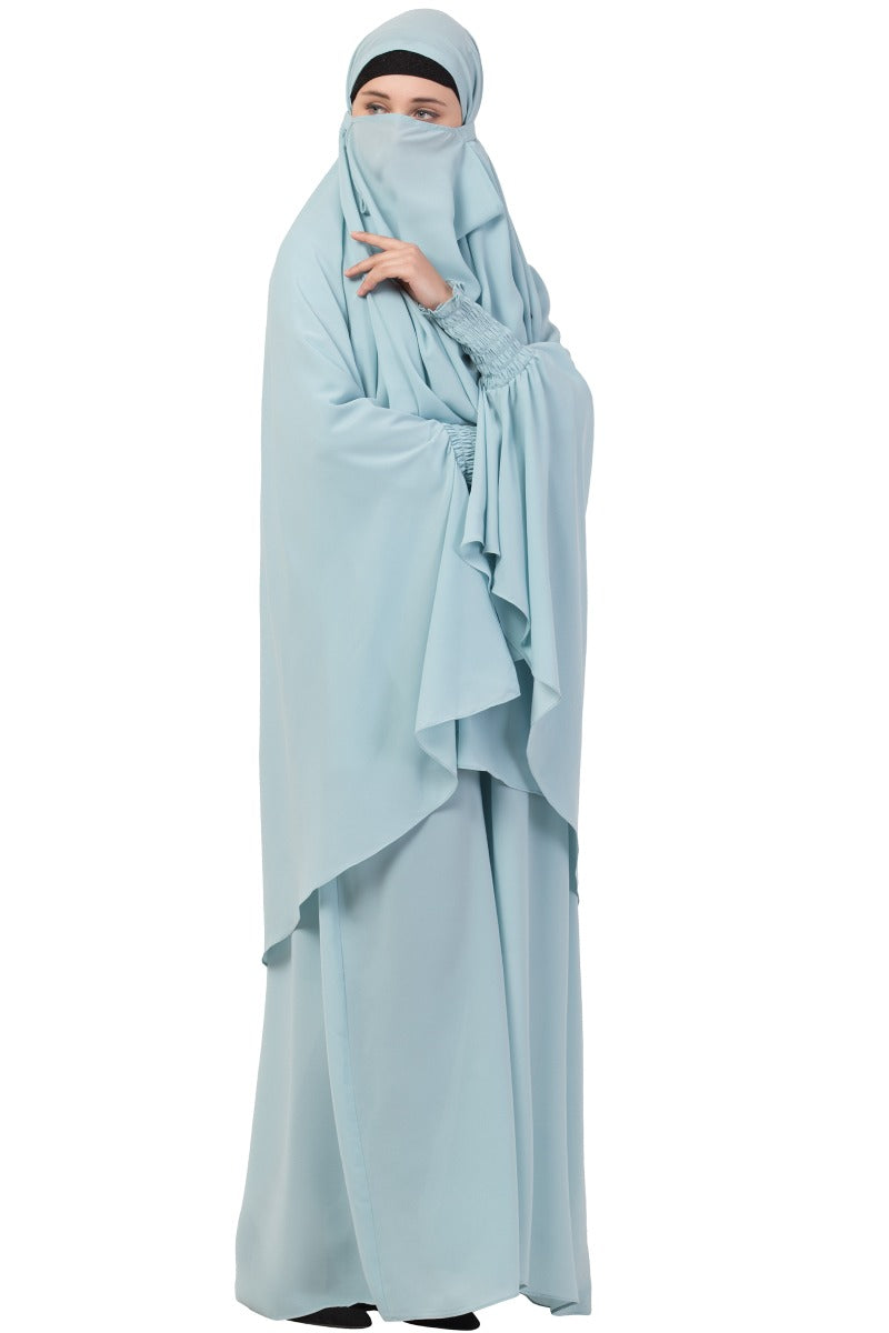 Two Piece - Jilbab Set In Premium Kashibo Fabric