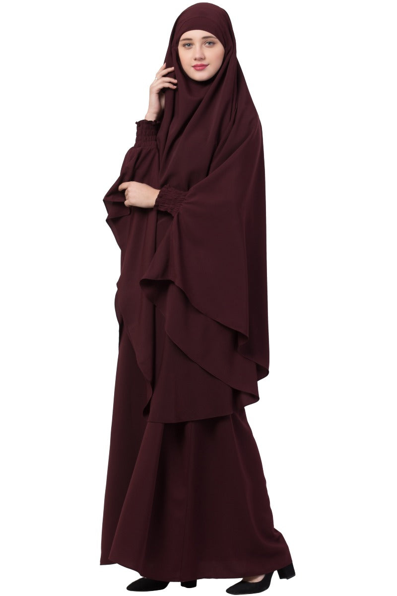 Two Piece - Jilbab Set In Premium Kashibo Fabric