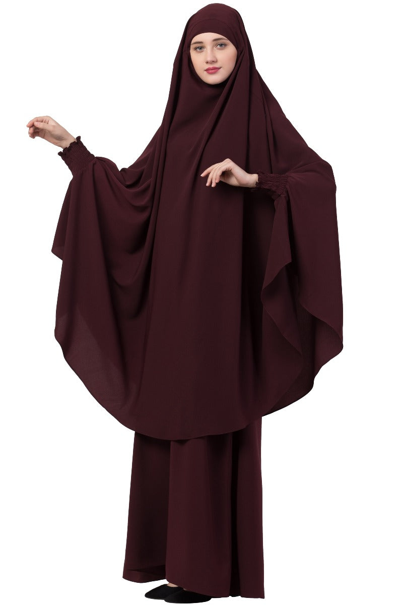 Two Piece - Jilbab Set In Premium Kashibo Fabric