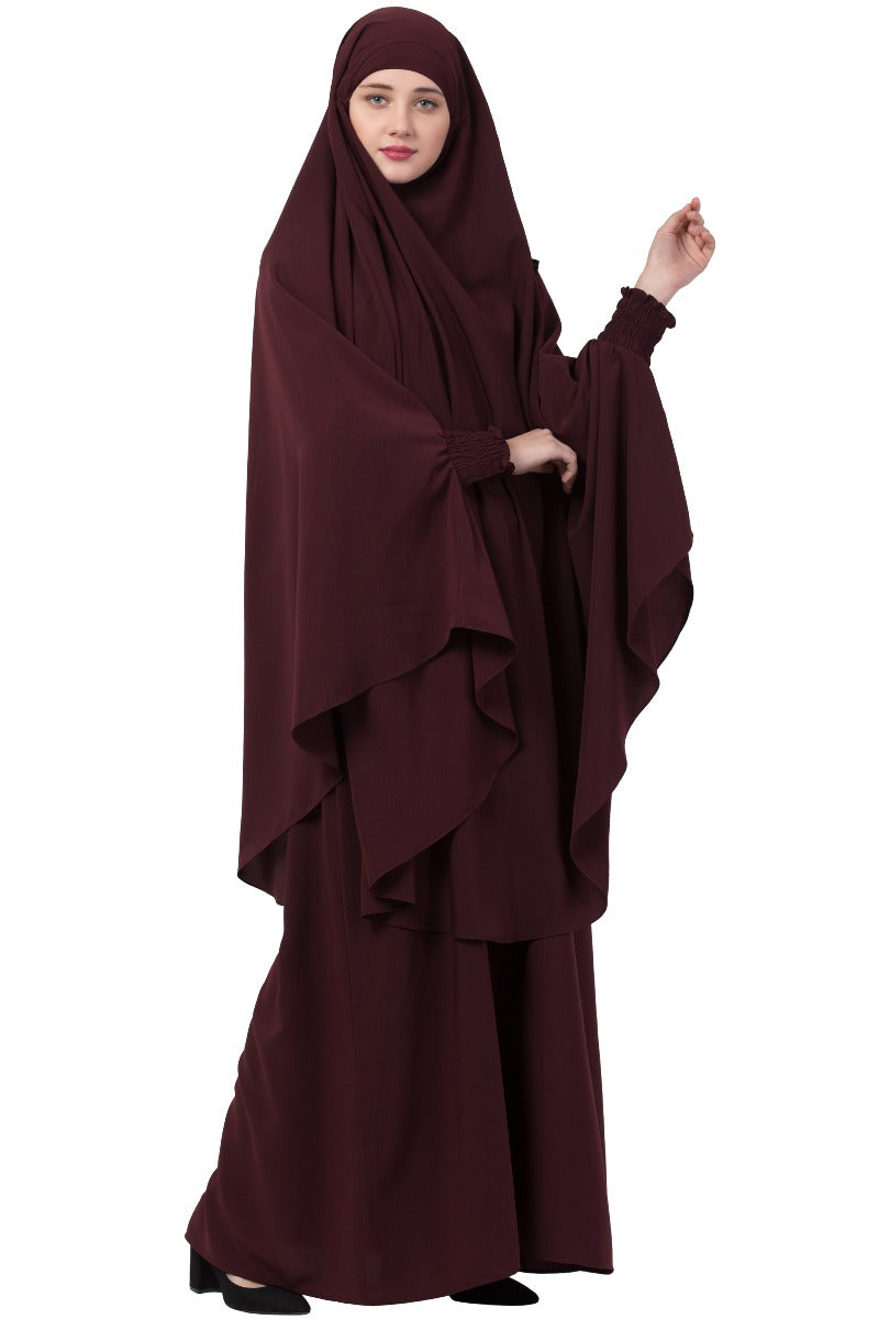 Two Piece - Jilbab Set In Premium Kashibo Fabric